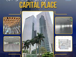 Cho thuê văn phòng cao cấp từ 200m2 tại capital place  vị trí đắc địa, tiện nghi hiện đại