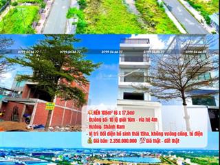 Bán nhanh cặp nền 6x17,5m đường 16m view sông an hạ giá 1tỷ850 sổ hồng riêng sang tên trong ngày