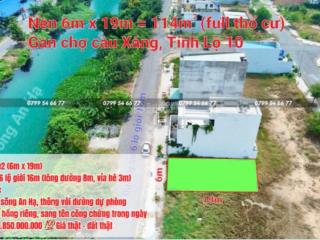 Bán gấp nền 6x19m view sông đường số 6, sổ hồng riêng giá chủ bán 1tỷ850