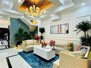 Mtkd nhà xây mới 5tầng có thang máy full nội thất đường tải thông ở khu lê văn thọ  phạm văn chiêu
