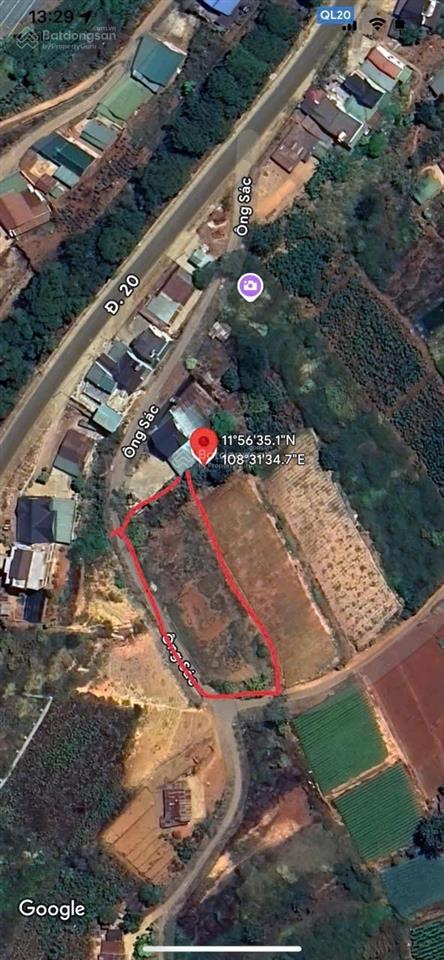 1423m² có sẵn 404m² thổ cư, view săn mây, cách ql 100m, tại xã xuân thọ, đà lạt. giá 12 tr/m2