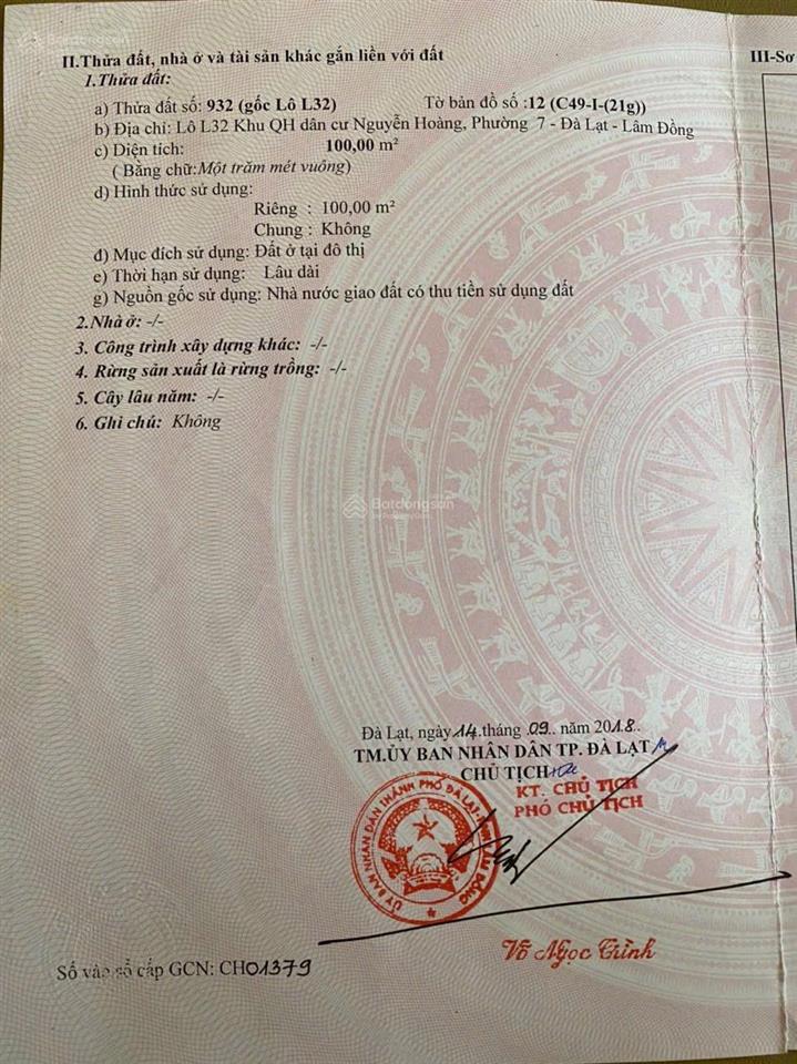 Chỉ 3.950 tỷ. đất giá tốt khu quy hoạch nguyễn hoàng