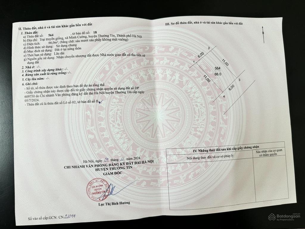 Đất khu đấu giá minh cường thường tín, chủ cần tiền giải quyết công việc gia đình bán gấp