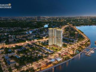 Mua nhà trực tiếp từ cđt a&t saigon riverside  nhận nhà ngay 300tr ck 6%, tặng 5 chỉ sjc, bank 90%