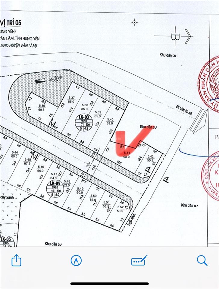 Bán đất đấu giá sát vin 2,3 tại thôn tăng bảo, tân quang, 4,15 tỷ, 98m2