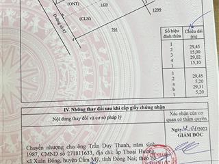 Bán đất sổ hồng riêng, chính chủ tại xuân hưng, xuân lộc, đồng nai (1.25 tỷ)
