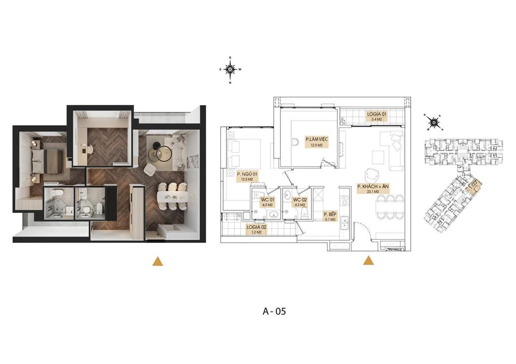 Bên em có căn góc a05 tòa hh1 80m2 kepler mỗ lao ký hđmb, full nội thất, tầng đẹp, vay bank 70%