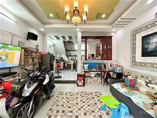 Nhà mới, 4 tầng, 43m2, 5pn, sổ vuông a4, đủ công năng hẻm rộng, xe hơi cách nhà 25m  nơ trang long