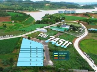 8 lô duy nhất 5m*28m f0 view hồ đại ninh, đức trọng. giá chỉ từ 745 triệu/lô