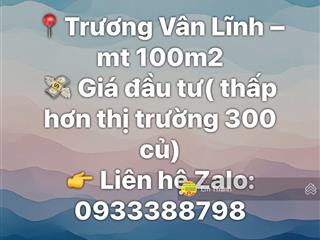 Mt trương vân lĩnh cách biển 900m giá đầu tư