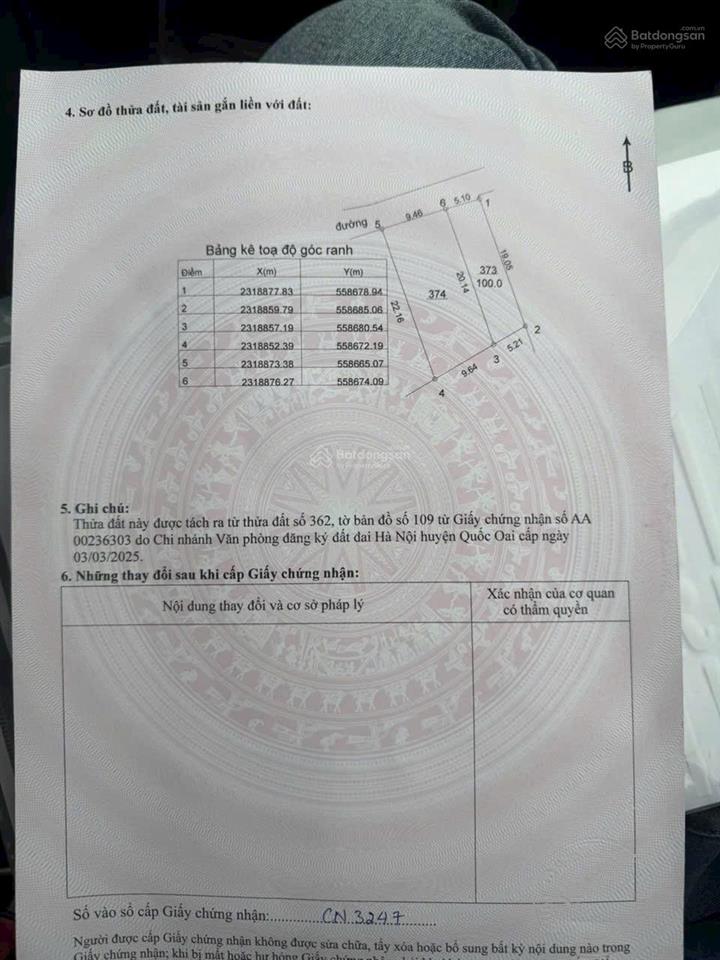 Bán đất tại xã phú cát, quốc oai, hà nội, giá thỏa thuận, 100m2