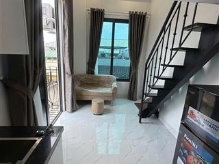 Khai trương ccmn 25m2 full nội thất xịn sò. ban công thoáng, có gác xép tại trần duy hưng