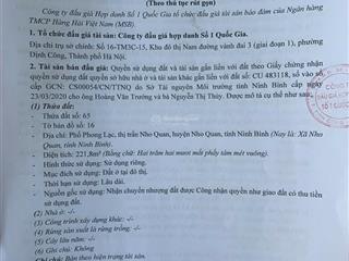 Công ty đấu giá hợp danh số 1 quốc gia thông báo bán đấu giá tài sản