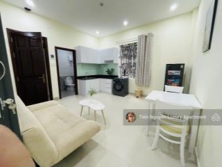 Căn hộ 1 phòng ngủ ban công full nội thất ngay trần hưng đạo  đại học văn lang cs1  phố bùi viện