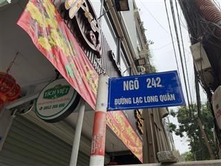 Bán nhà ngõ 242 lạc long quân  tây hồ. dt 30m2, mt 6m, 5 tầng, sát hồ tây, cách ô tô 50m, 7.45 tỷ