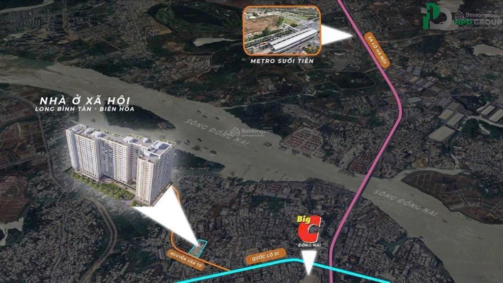 Chỉ 1,1 tỷ sở hữu căn hộ nhà ở xã hội long bình tân 46m2. thanh toán 30% ký hợp đồng mua bán