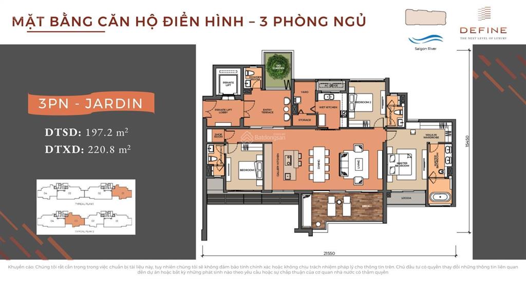 Căn hộ define 3pn view hồ bơi lung linh giá chỉ 38 tỷ