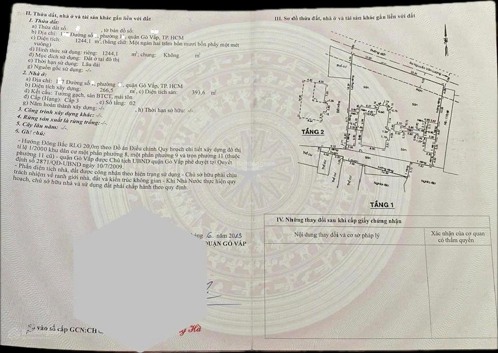 Bán gấp biệt thự sân vườn đường thống nhất, p11, quận gò vấp, tp.hcm