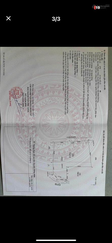 Bán nhanh lô đất 7.000m2 trung tâm thị trấn phước