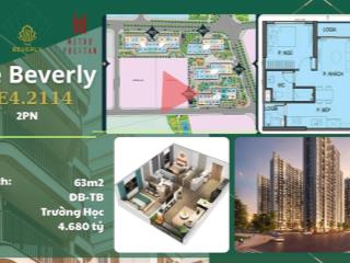 Bán căn hộ 2n beverly view trường học, giá tốt nhất thị trường