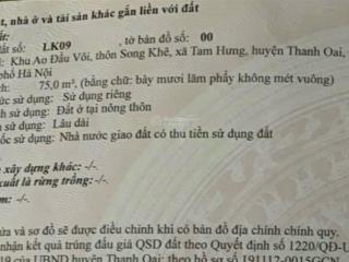 Bán lô đất đấu giá ao đầu vôi lô mặt đường 427 kinh doanh sầm uất