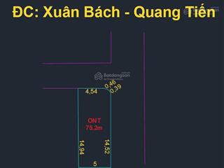 Mở bán siêu phẩm lô f0 75,2m thôn xuân bách, quang tiến, sóc sơn