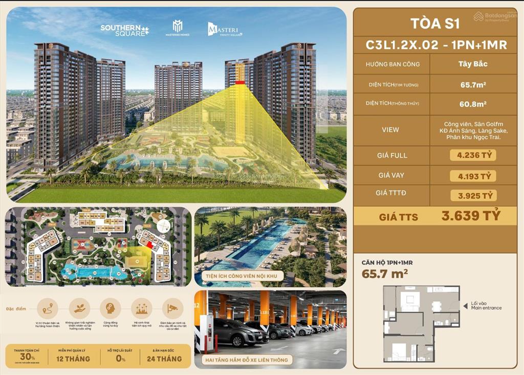 Masteri trinity square căn hộ collection đầu tiên tại vinhomes ocean park 2