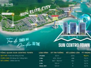Chỉ từ 650tr(30%) sở hữu ngay sun centro town tâm điểm sun elite city hạ long
