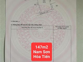 Bán đất tại nam sơn, hòa tiến, hòa vang, đà nẵng, 970 triệu, 147m2