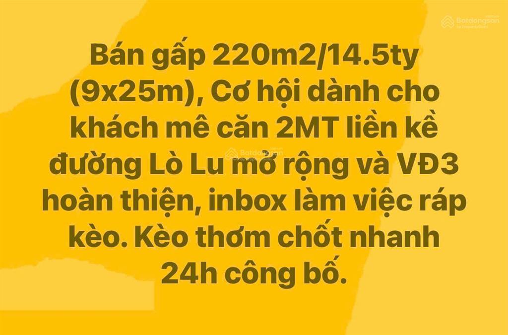 Đất mặt tiền đường ngay lò lu q9, chỉ 48 triệu/m2, 120m2, pháp lý đầy đủ shr, giá bán gấp 7 ngày
