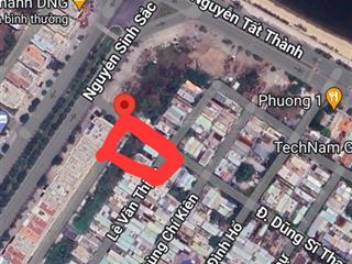 Cặp góc biển hoà minh siêu đẹp không có lô thứ 2. cách biển chỉ 50m dtich đất 216,3m2 ngang 16m60