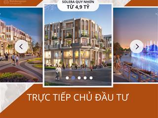 Độc quyền! quỹ căn đẹp cuối cùng shophouse solera quy nhơn, mặt tiền long vân  long mỹ