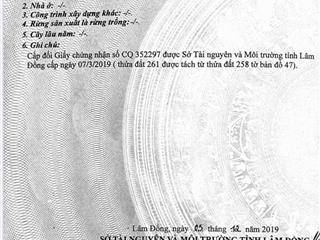 Bán đất 488,7m có 200m thổ cư tại liên hiệp, đức trọng, lâm đồng giá 2,3 tỷ