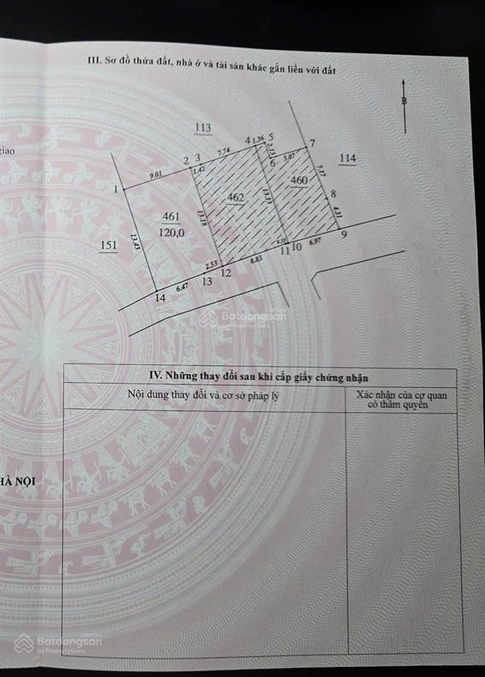 Mảnh đất siêu hiếm khu xuân đỉnh 60m2mặt tiền 4.5m giá 14.9 tỷ.