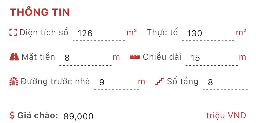 Bán nhà phố trần thái tông , cầu giấy, giá 89 tỷ, dt 130m2/mt 8m/8 tầng, đường 9m, dòng tiền.