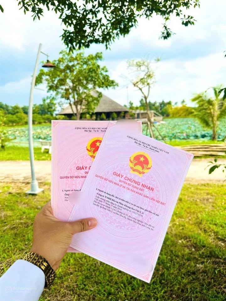 Lô đất sổ hồng sẵn góc ngã tư lớn giá rẻ nhất kdc lsvn.  0902 997 *** xem sổ