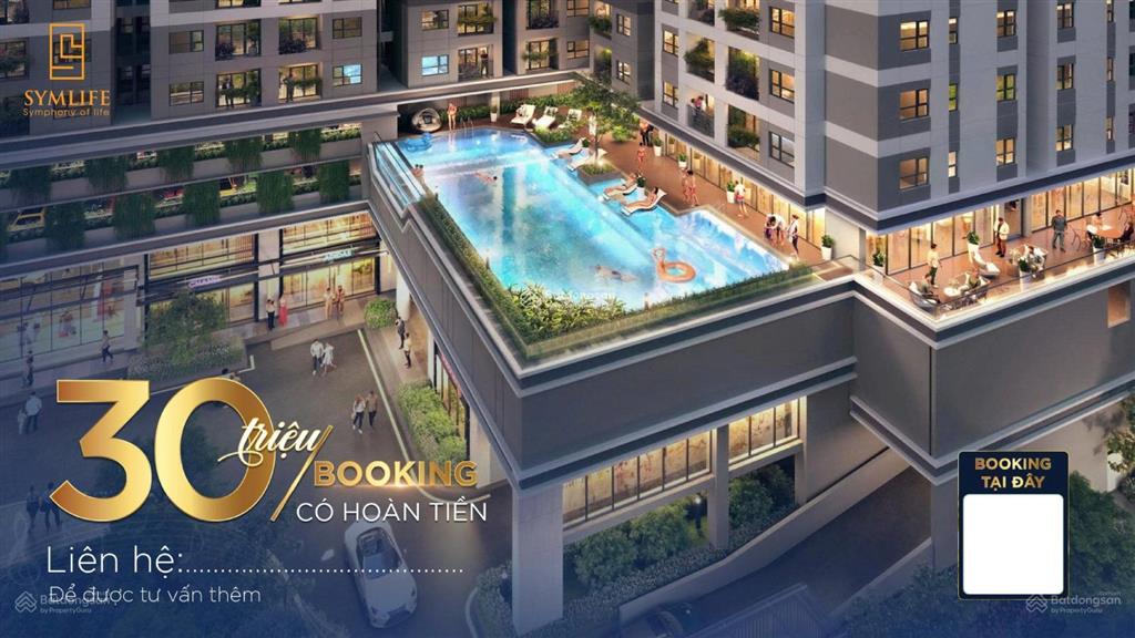 Symlife căn hộ 4 mặt view sông mặt tiền ql13 mở rộng giá 36,8tr/m2boking 30tr/suất. ngân hàng htls