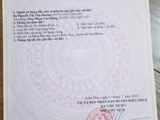 Bán đất khu dịch vụ tái định cư bà cằng  giáp vinhomes dương kinh  cơ hội đầu tư siêu lợi nhuận