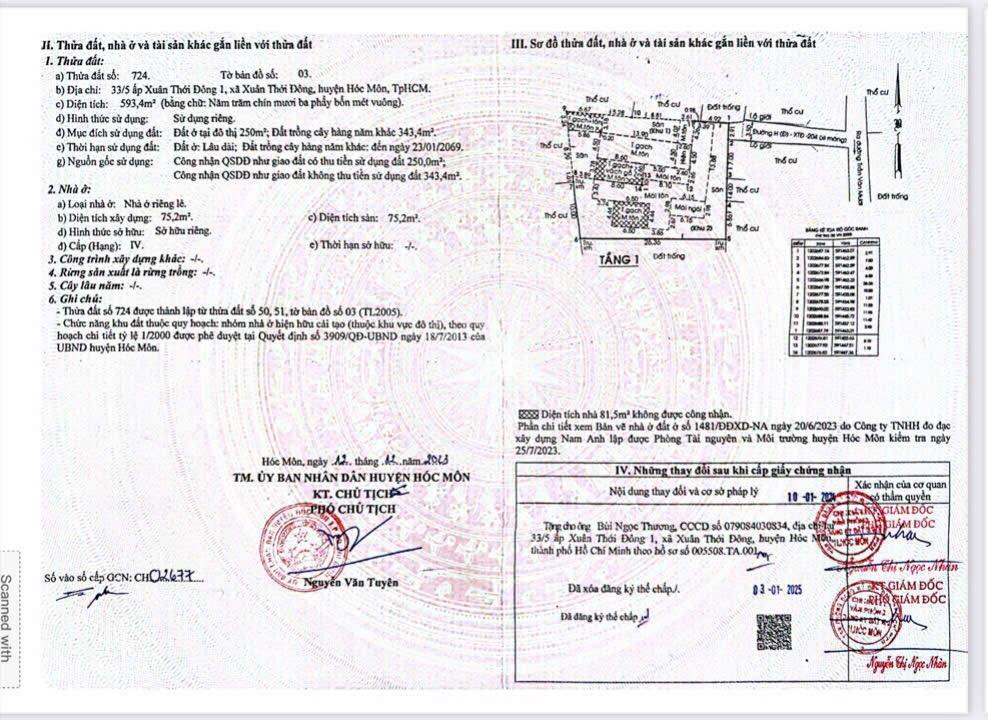 Chính chủ gửi bán đất nhà vườn, trần văn mười, xuân thới đông, hóc môn