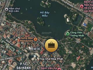 Nhà 90m2 x 5 tầng nguyễn đình chiểu 1 mặt view trực tiếp hồ và công viên thống nhất giá tốt