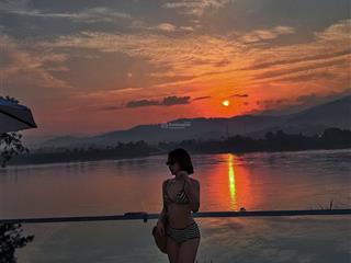 Biệt thự nghỉ dưỡng chính chủ view sông đà 1400m2 950m thổ cư mặt đường tl317