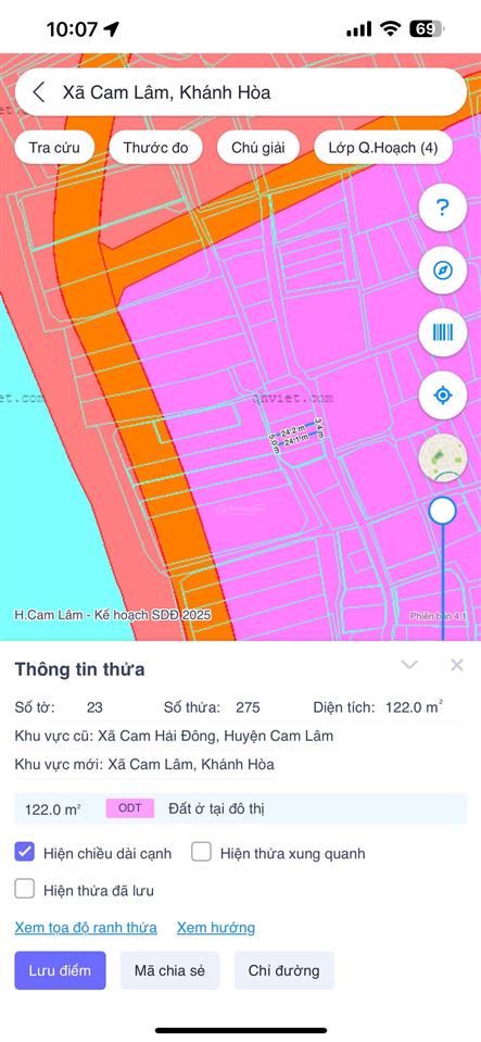 Bán đất cam hải đông  đất ở ngay phân khu 1 dự án vinhomes cam lâm  đường nhựa ô tô