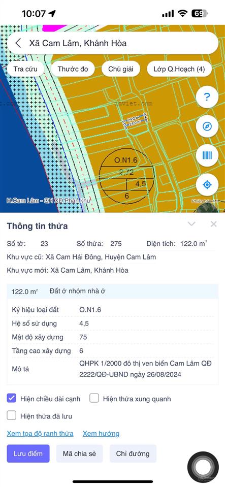 Bán đất cam hải đông  đất ở ngay phân khu 1 dự án vinhomes cam lâm  đường nhựa ô tô