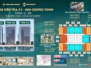 Sun centro town hạ long chính thức mở bán với chính sách early bird 1%