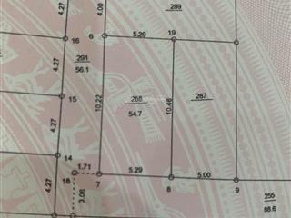 Lô góc đẹp ô tô đỗ cửa tự nhiên, thường tín diện tích 54,7m2, mt = hậu 5,29m