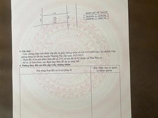 Siêu rẻ đất vĩnh lộc  chương dương  ô tô đỗ cửa. diện tích 47,5m2. mt 4m. nở hậu