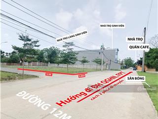 Chính chủ gửi bán lô đất hai thoáng áp góc view hồ giáp cổng fpt hoà lạc gần tổ hợp y tế khu cn