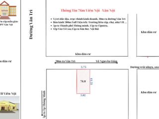 Cc bán 76m2 viên nội, trục chính kinh doanh, oto tránh, full thổ nở hậu, không lỗi phong thuỷ