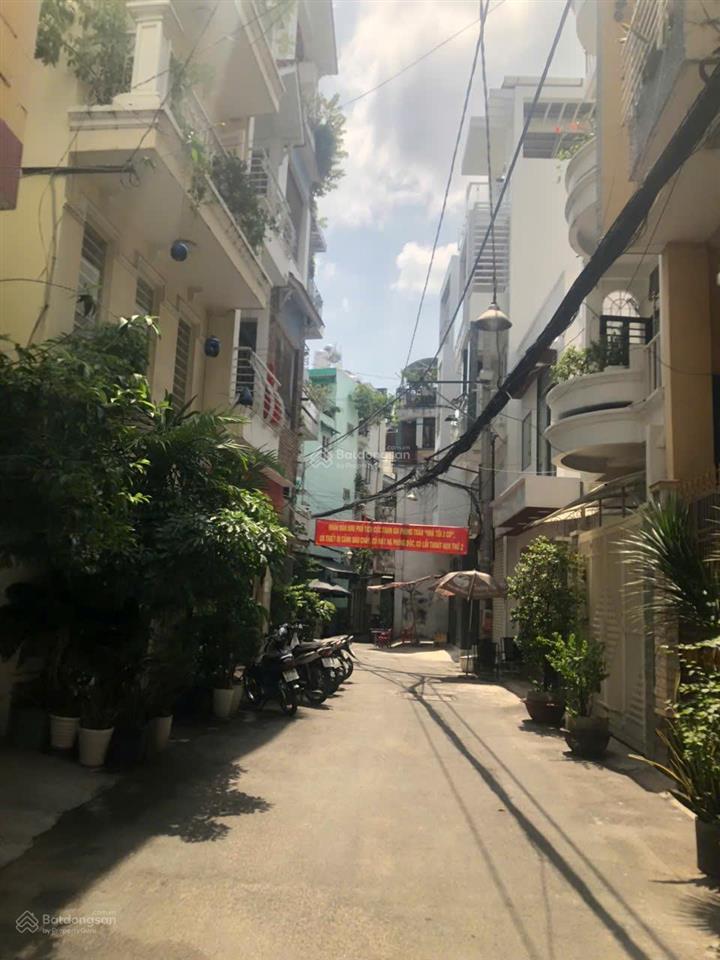 Bán nhà dt 110m2 (4.5x22m), 4 tầng, 4pn  hẻm xe hơi lê văn sỹ, q3, sẵn dòng tiền, giá 18 tỷ tl