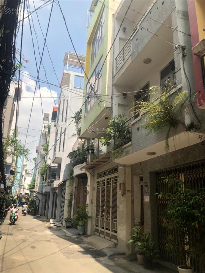 Bán nhà dt 110m2 (4.5x22m), 4 tầng, 4pn  hẻm xe hơi lê văn sỹ, q3, sẵn dòng tiền, giá 18 tỷ tl